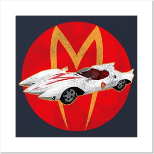 Speed Racer Vintage Go Go Go 80s Worn Posters and Art